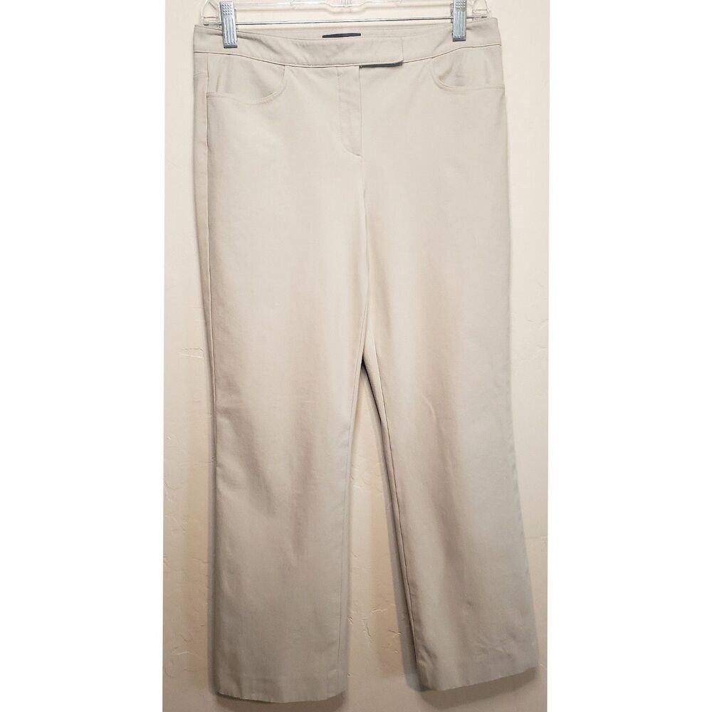 Theory Trouser Women's Size 2 Oxford Beige Business Casual Office USA Chic Pants